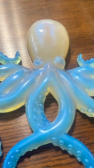 Octopus Wall Decor - White/Blue