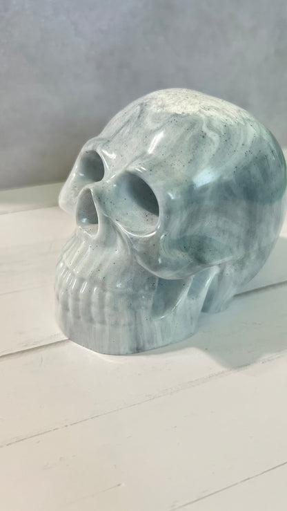 White Marbled Skull