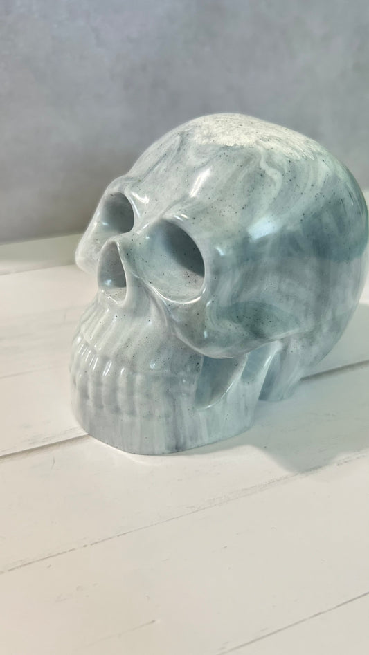 White Marbled Skull