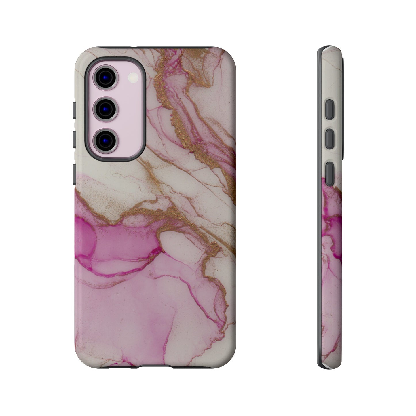 Pink and Gold Abstract Art Phone Case