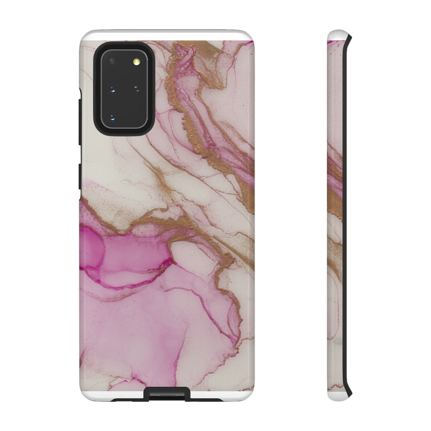 Pink and Gold Abstract Art Phone Case