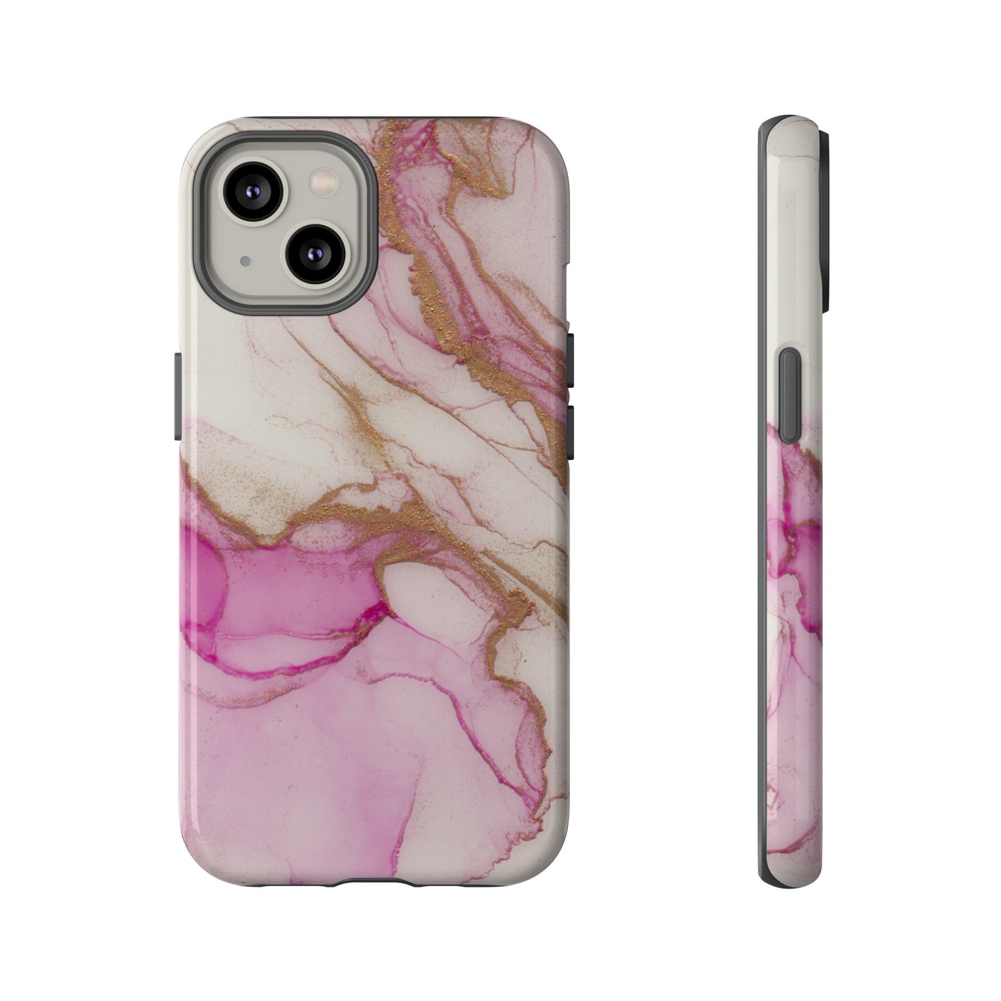 Pink and Gold Abstract Art Phone Case