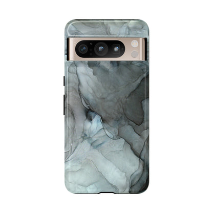 Smokey Black Abstract Art Phone Case