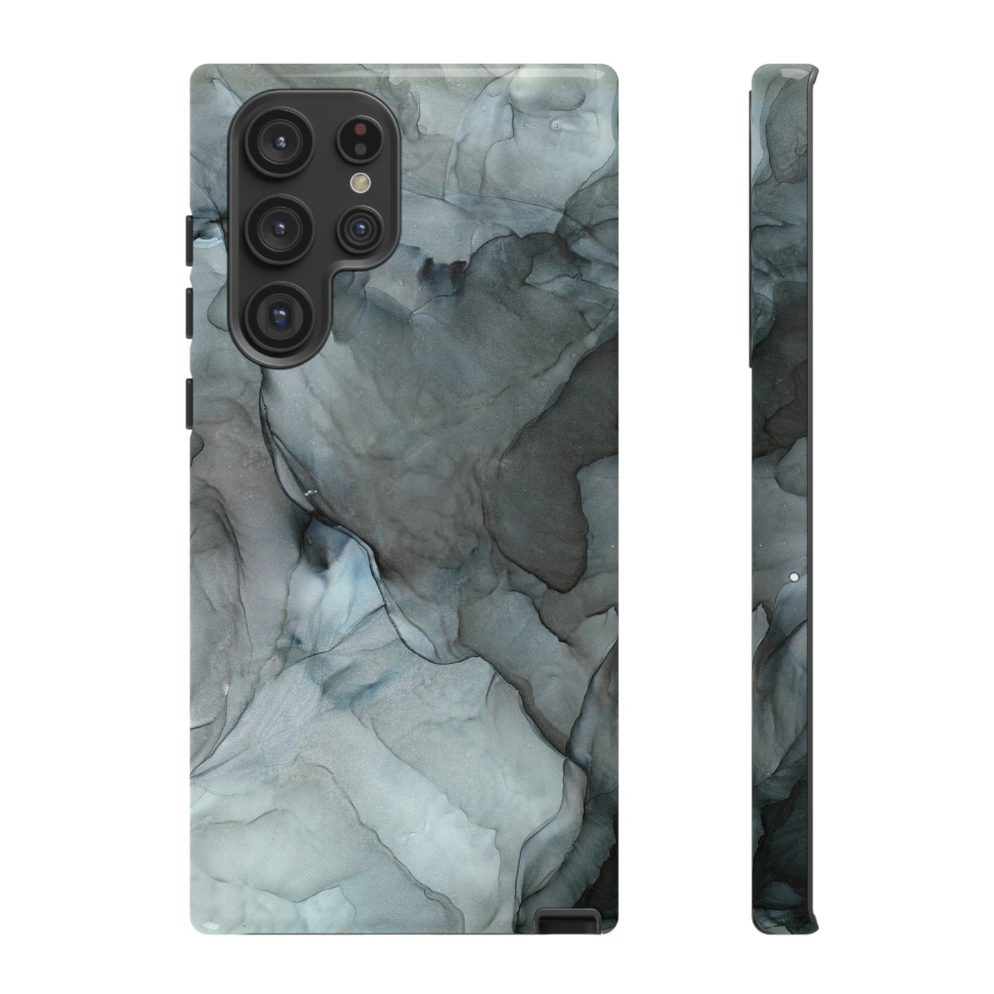 Smokey Black Abstract Art Phone Case