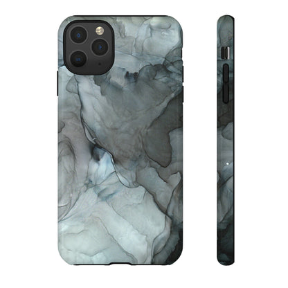 Smokey Black Abstract Art Phone Case