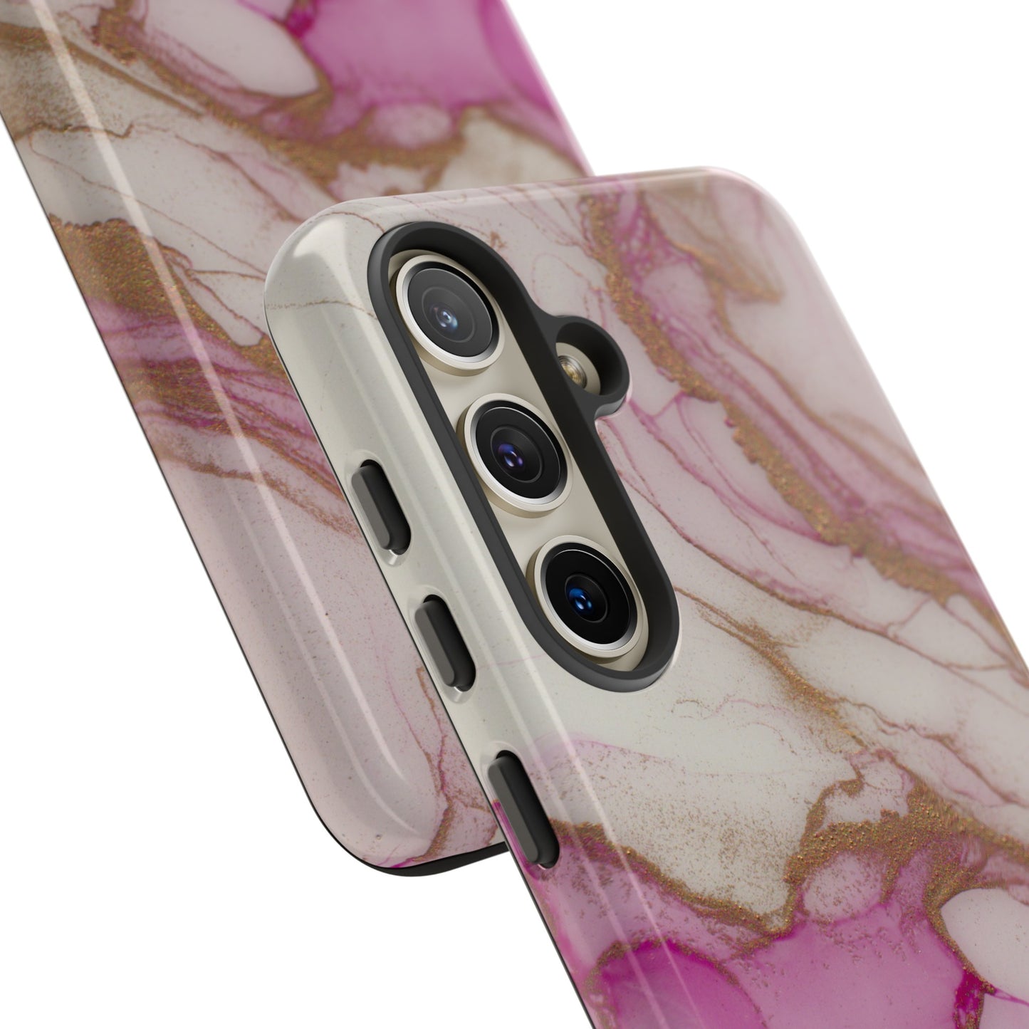 Pink and Gold Abstract Art Phone Case