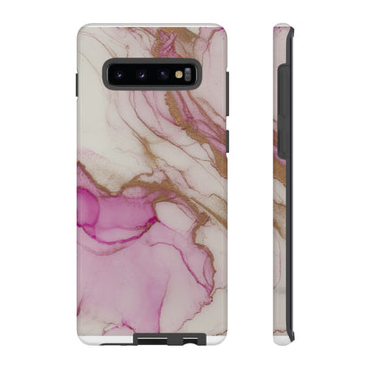 Pink and Gold Abstract Art Phone Case