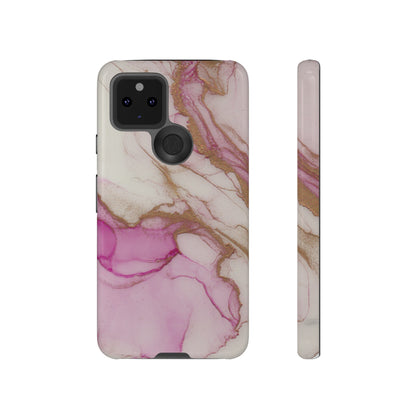 Pink and Gold Abstract Art Phone Case