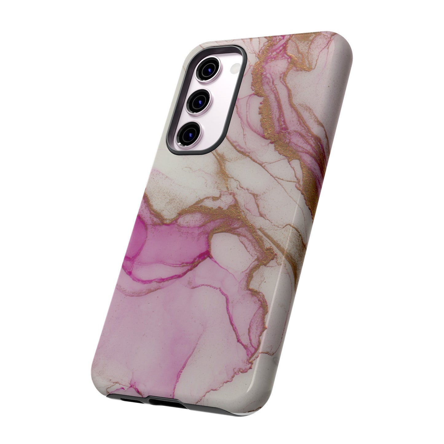 Pink and Gold Abstract Art Phone Case