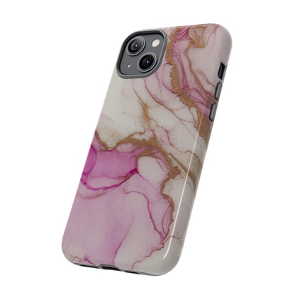 Pink and Gold Abstract Art Phone Case