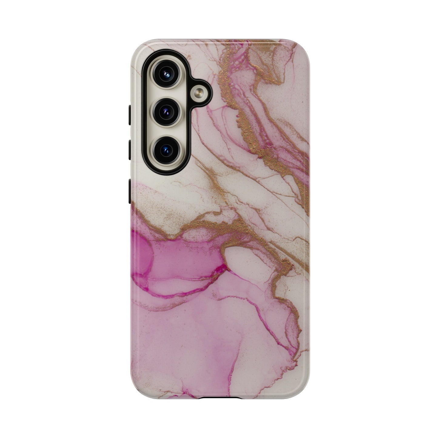 Pink and Gold Abstract Art Phone Case