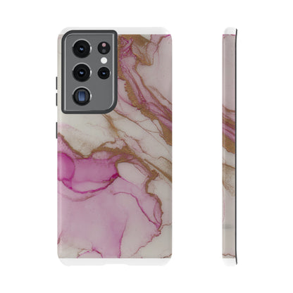 Pink and Gold Abstract Art Phone Case