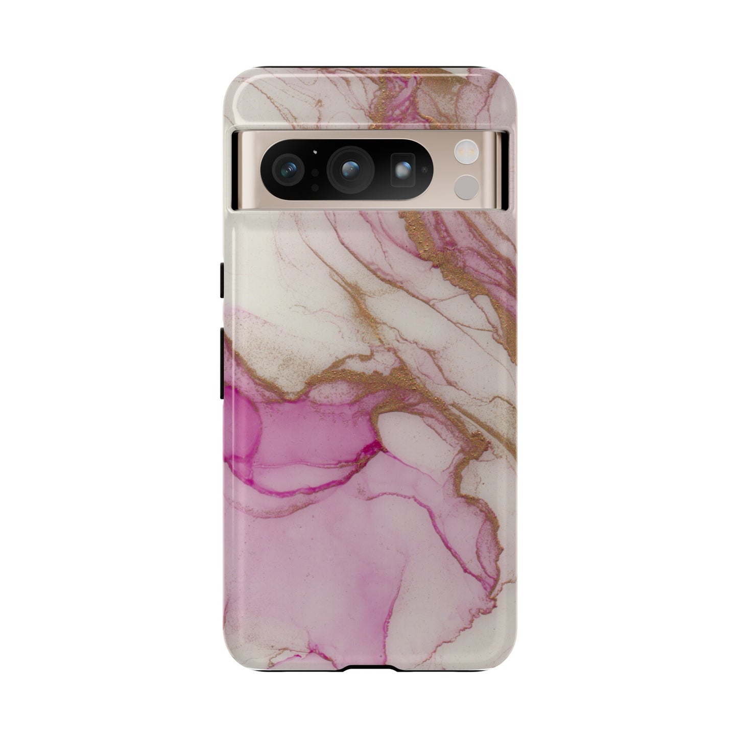 Pink and Gold Abstract Art Phone Case