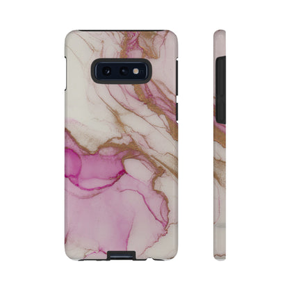 Pink and Gold Abstract Art Phone Case