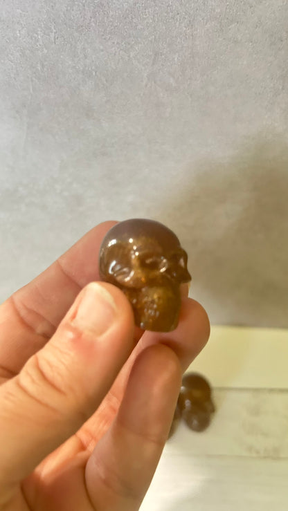 Brown Tiny Skulls