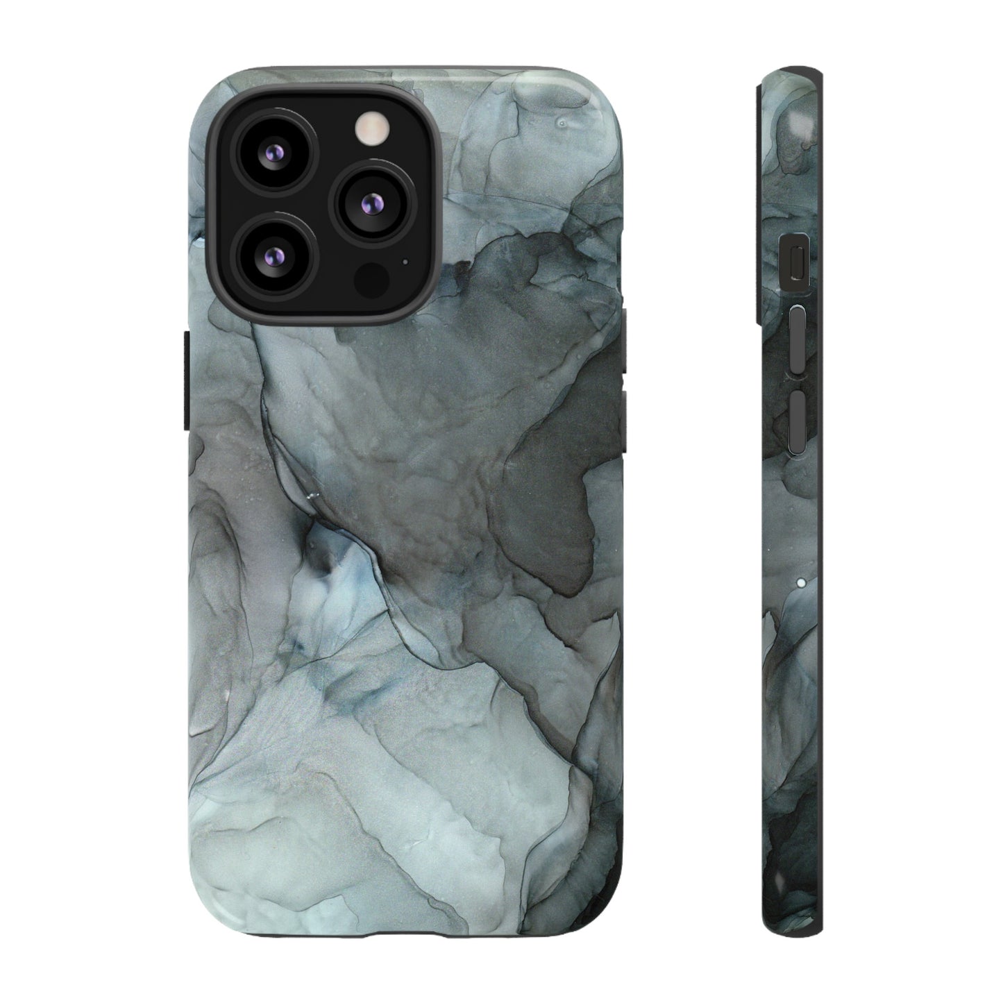 Smokey Black Abstract Art Phone Case