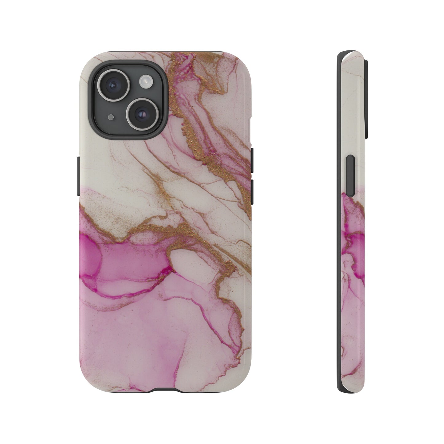 Pink and Gold Abstract Art Phone Case