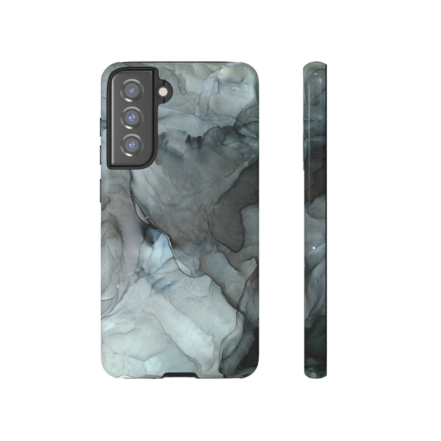 Smokey Black Abstract Art Phone Case