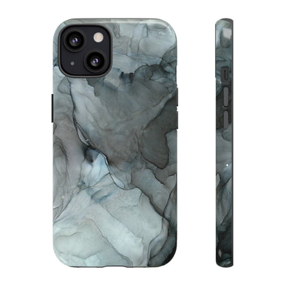 Smokey Black Abstract Art Phone Case