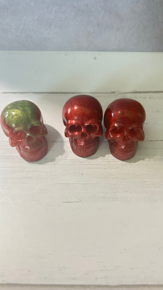 Red Tiny Skulls