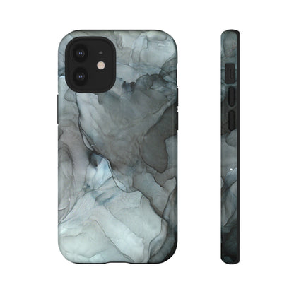 Smokey Black Abstract Art Phone Case