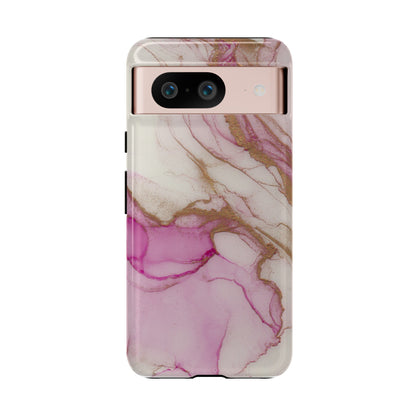 Pink and Gold Abstract Art Phone Case