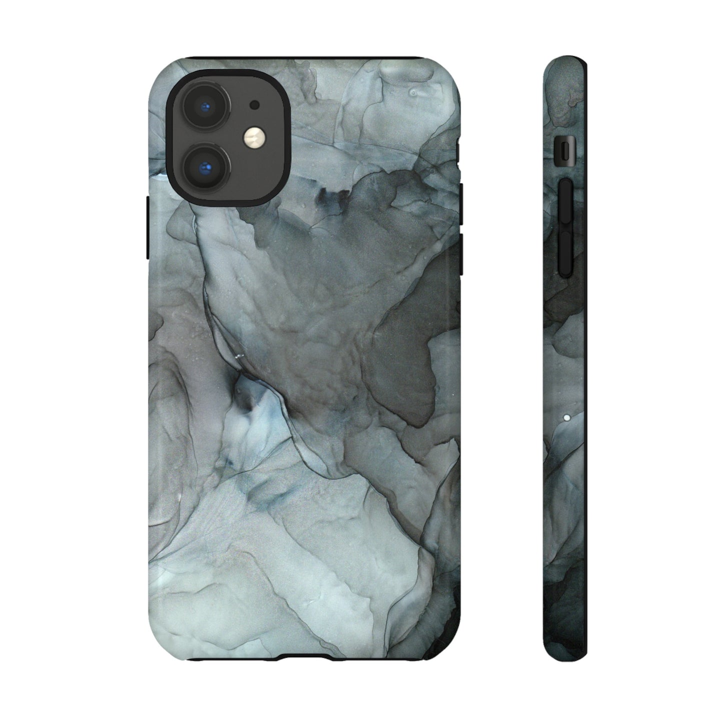 Smokey Black Abstract Art Phone Case