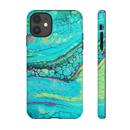 Green Abstract Art Phone Case