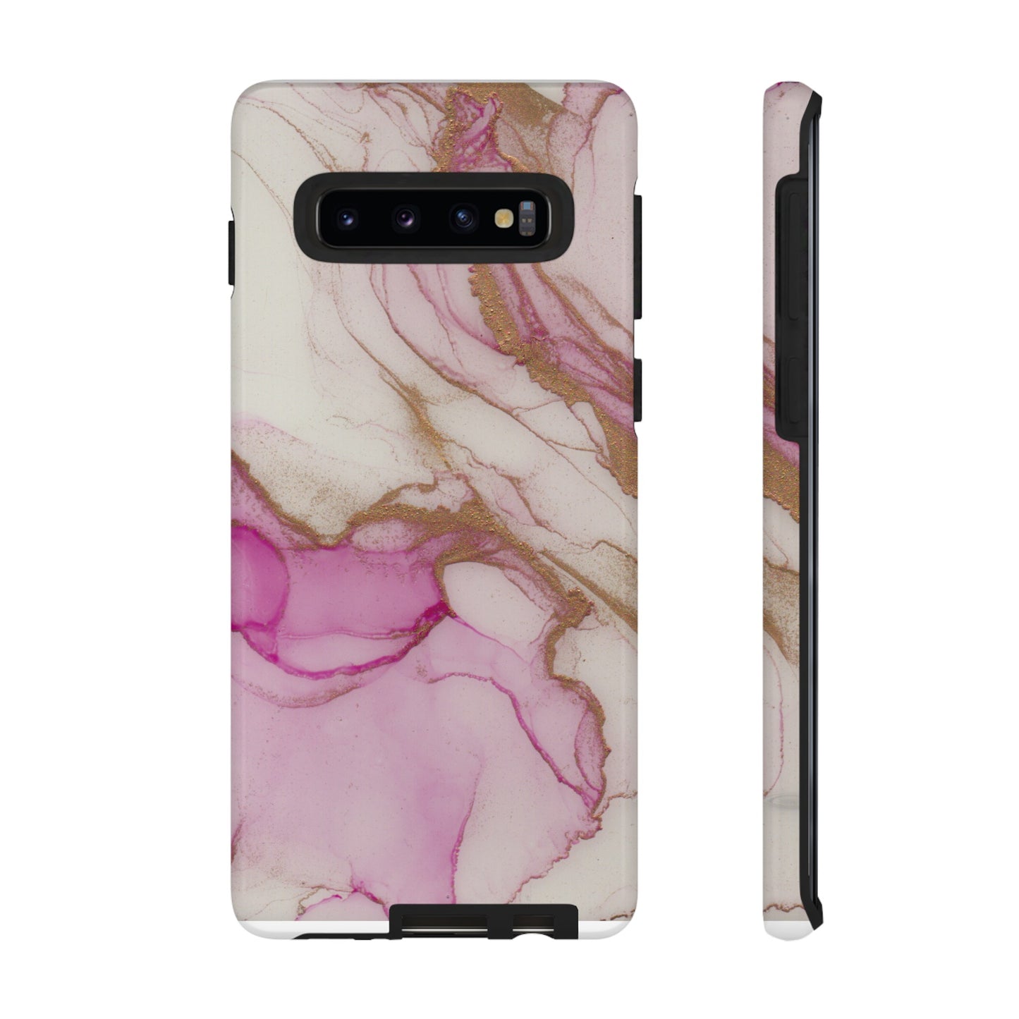 Pink and Gold Abstract Art Phone Case