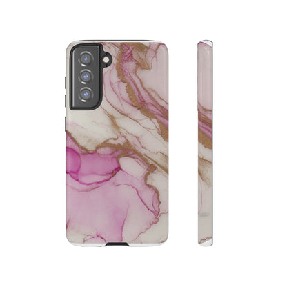 Pink and Gold Abstract Art Phone Case