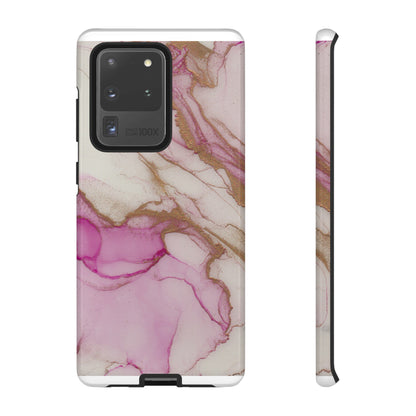 Pink and Gold Abstract Art Phone Case