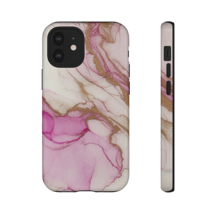 Pink and Gold Abstract Art Phone Case