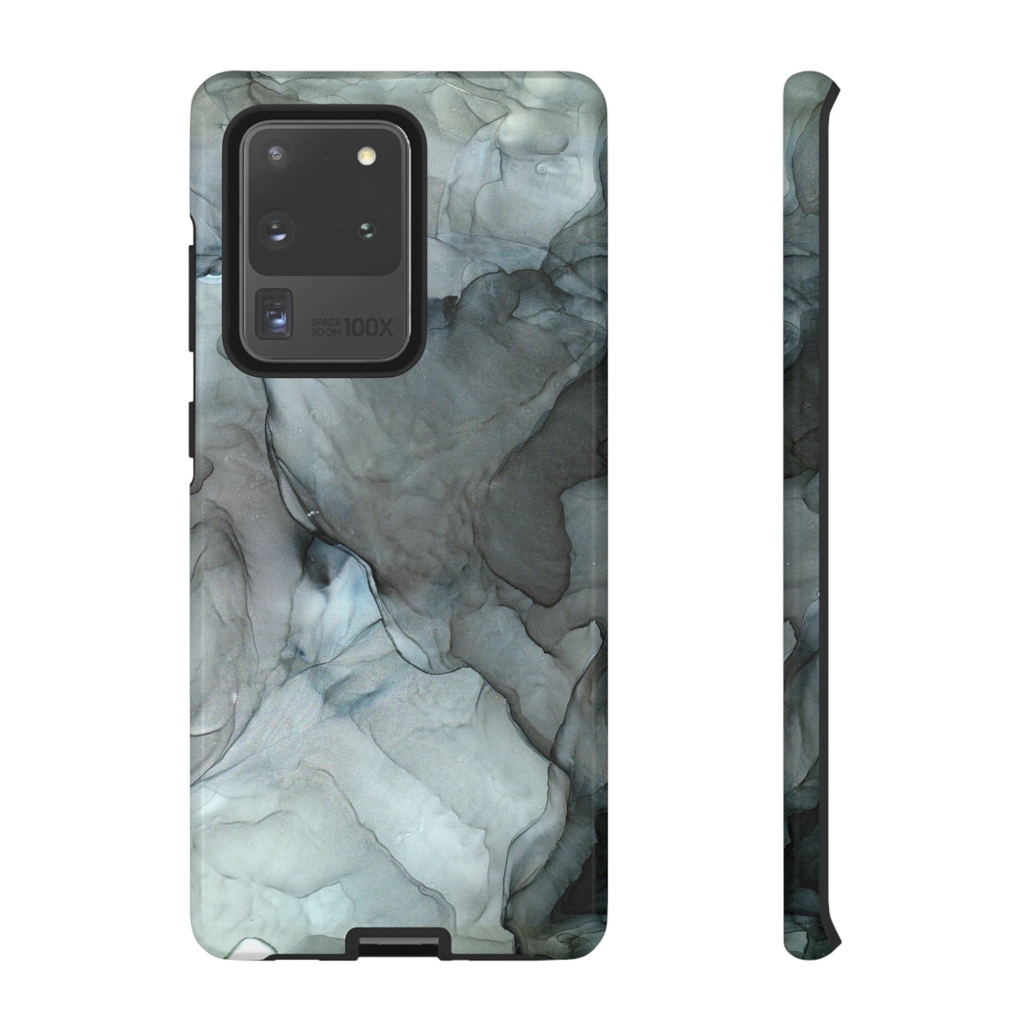 Smokey Black Abstract Art Phone Case