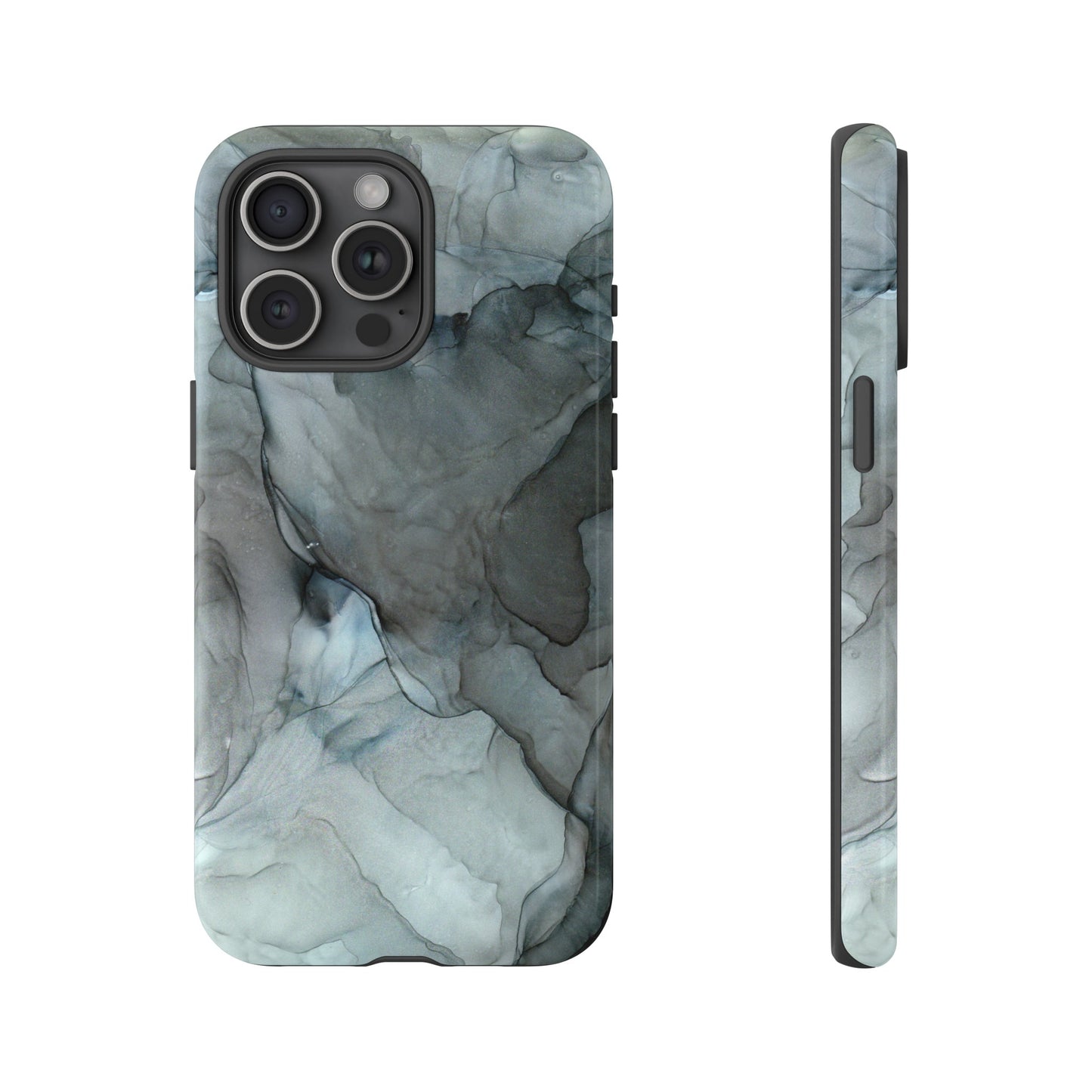 Smokey Black Abstract Art Phone Case