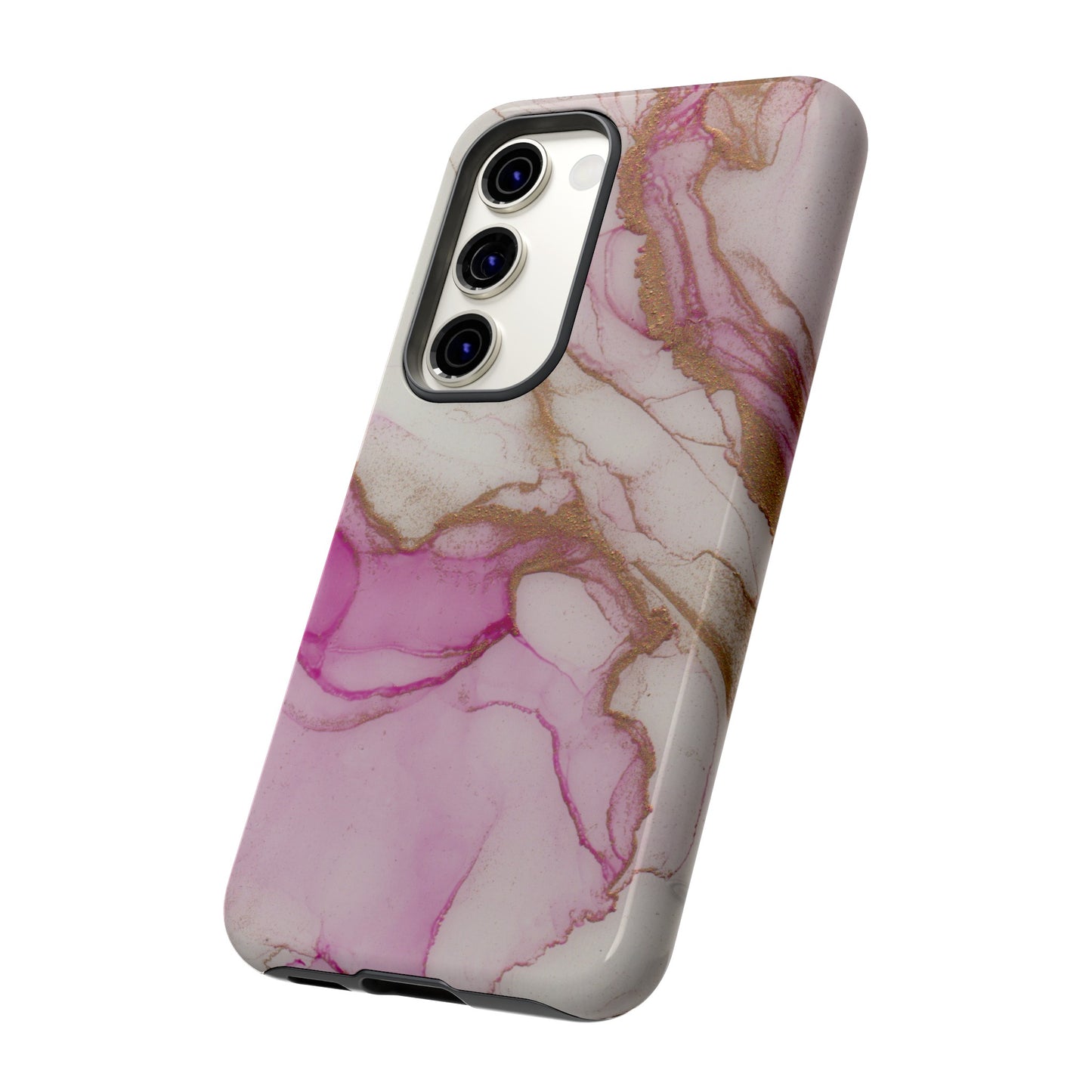 Pink and Gold Abstract Art Phone Case