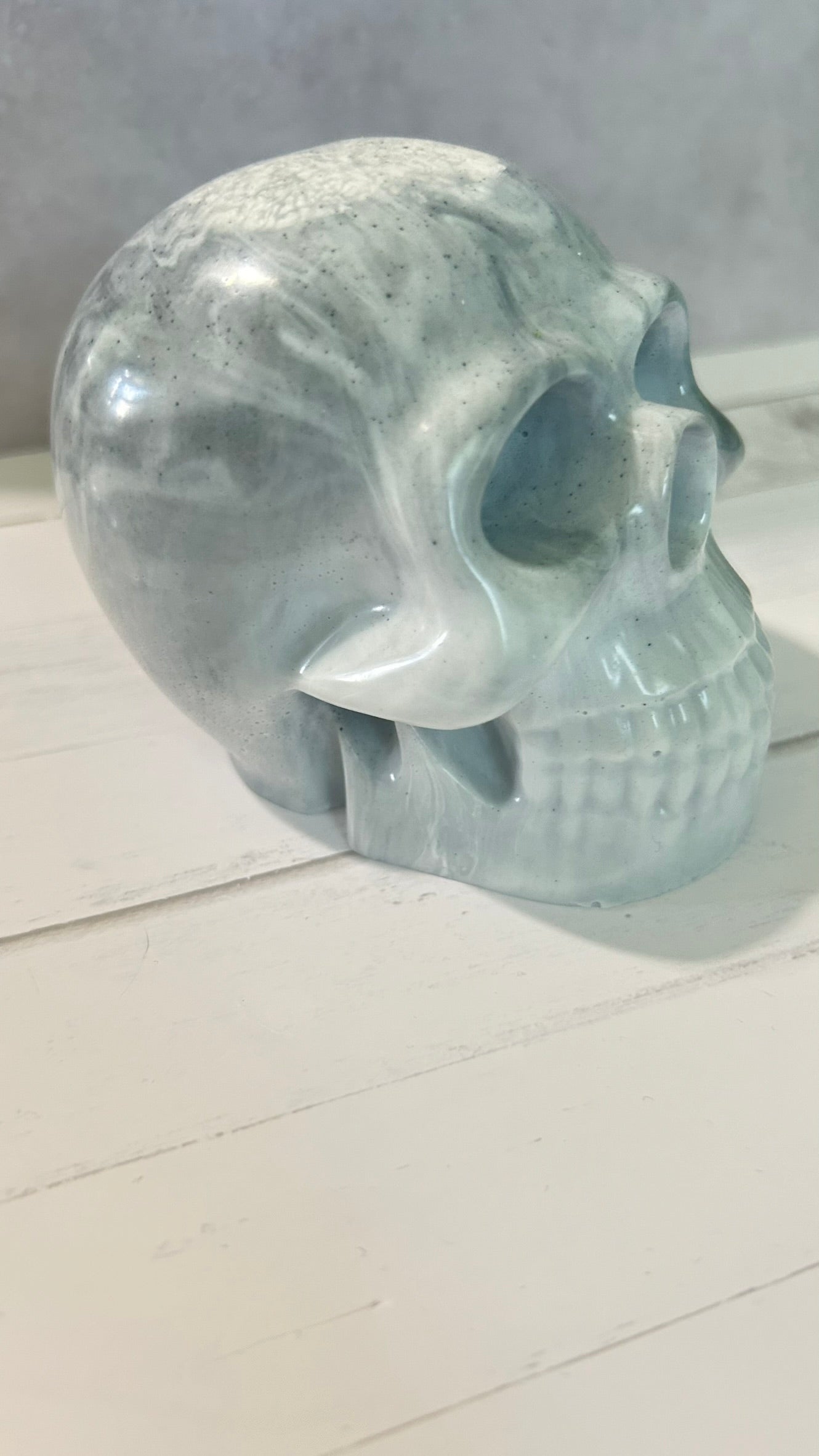 White Marbled Skull