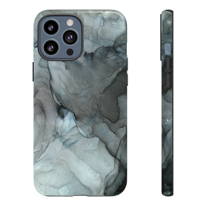 Smokey Black Abstract Art Phone Case