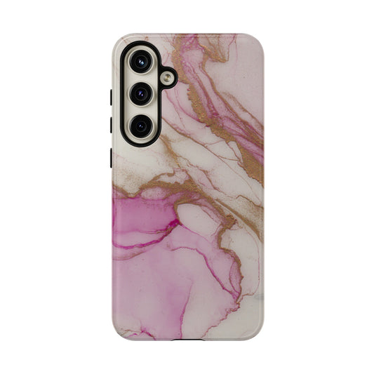 Pink and Gold Abstract Art Phone Case