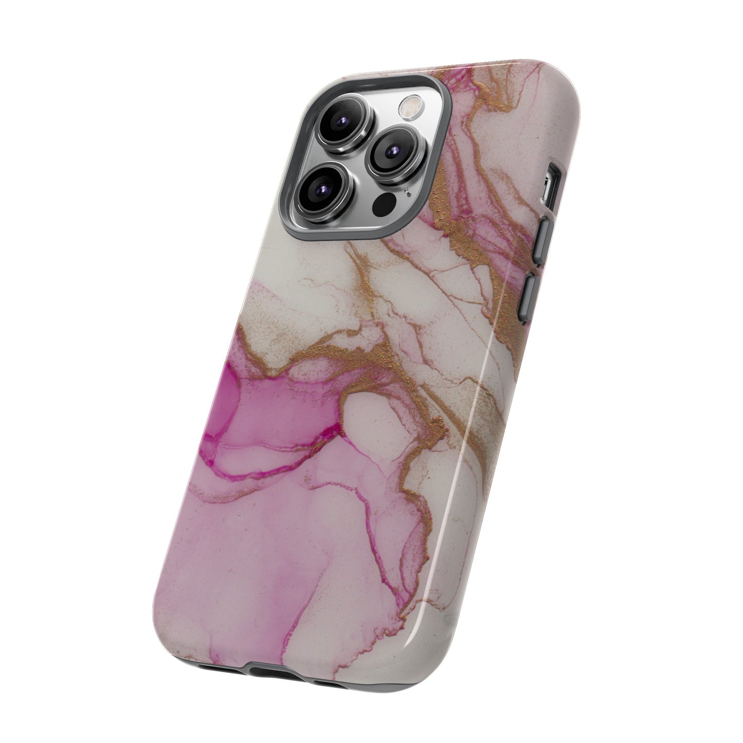 Pink and Gold Abstract Art Phone Case