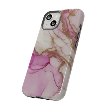 Pink and Gold Abstract Art Phone Case