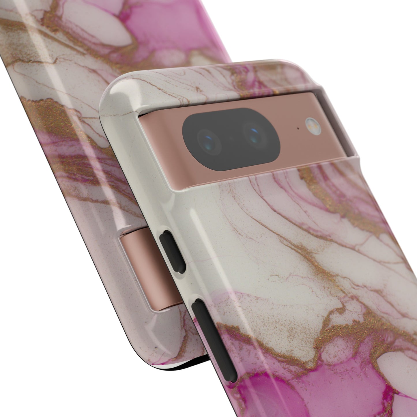 Pink and Gold Abstract Art Phone Case