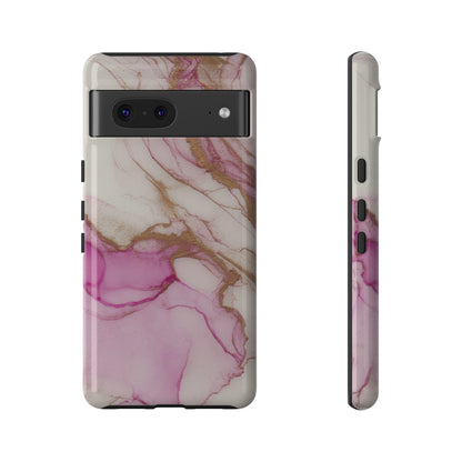 Pink and Gold Abstract Art Phone Case