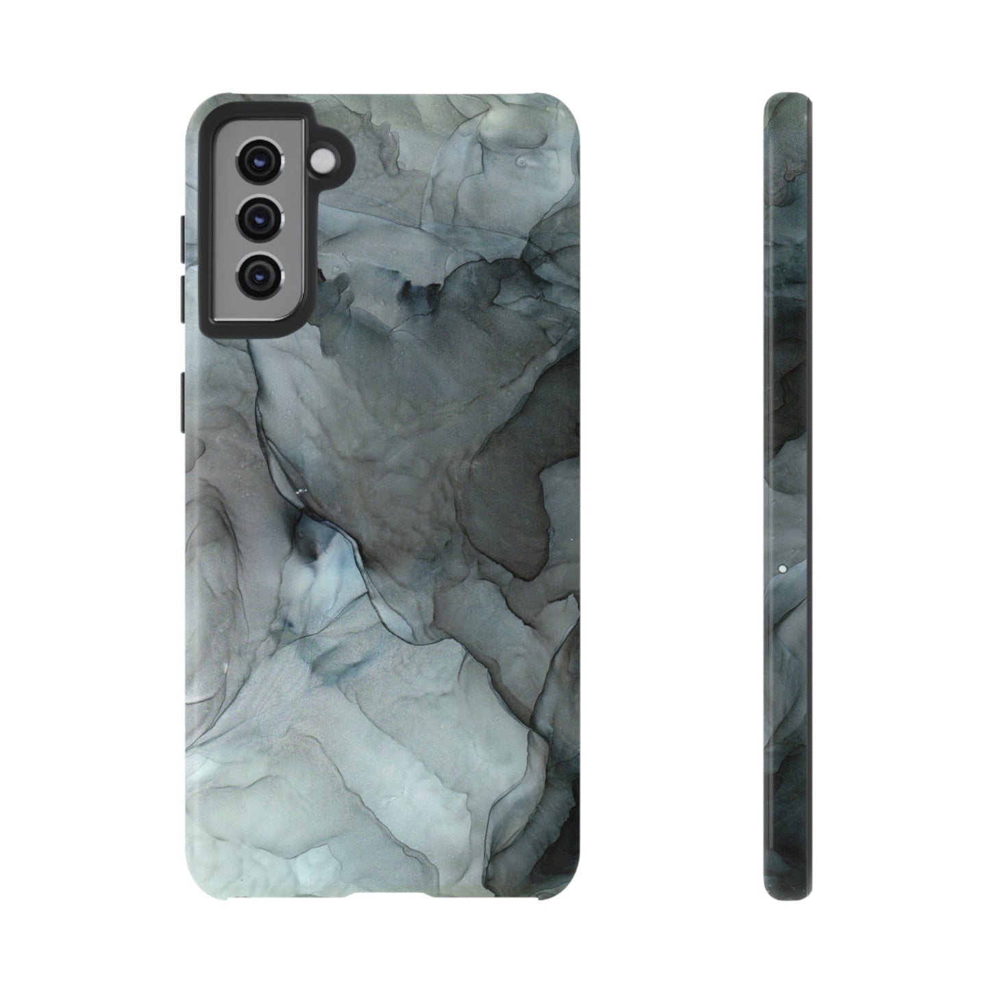 Smokey Black Abstract Art Phone Case