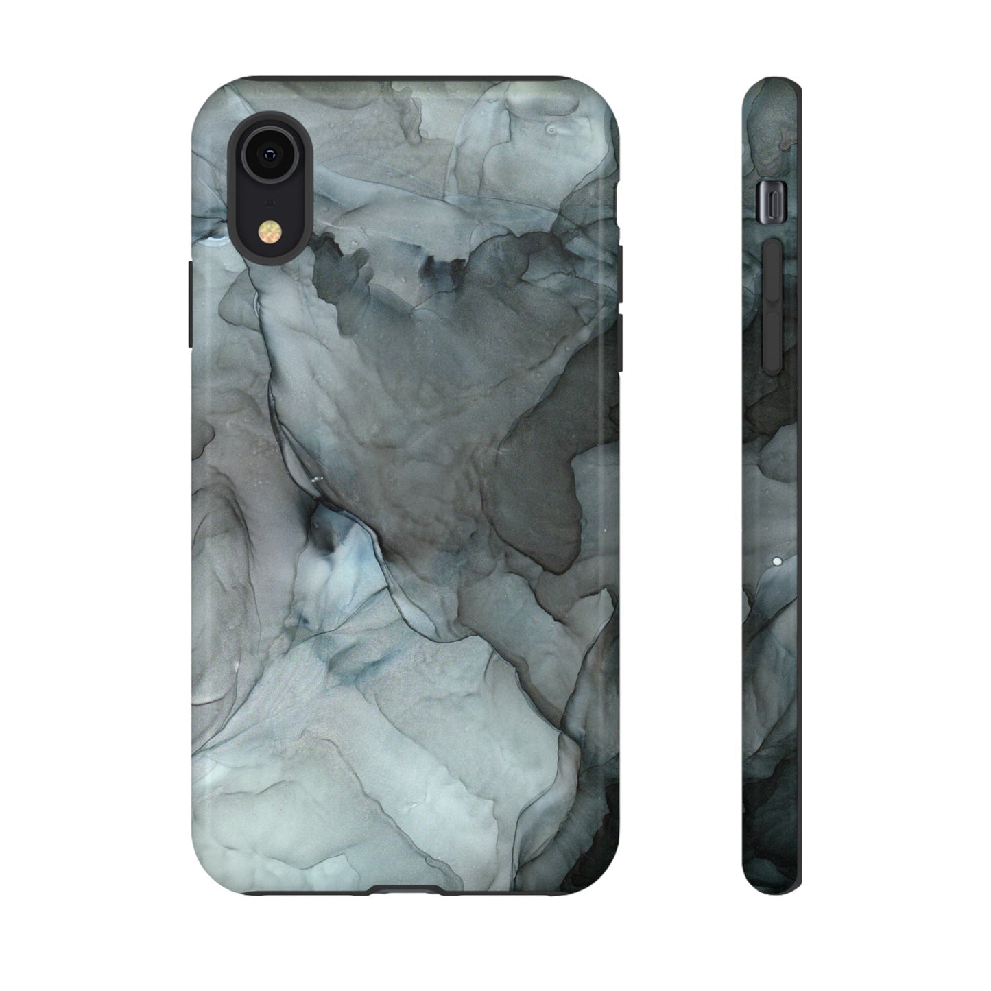 Smokey Black Abstract Art Phone Case