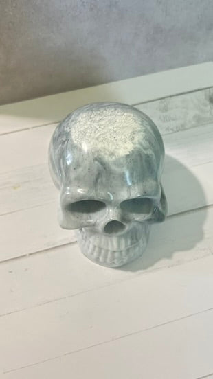 White Marbled Skull