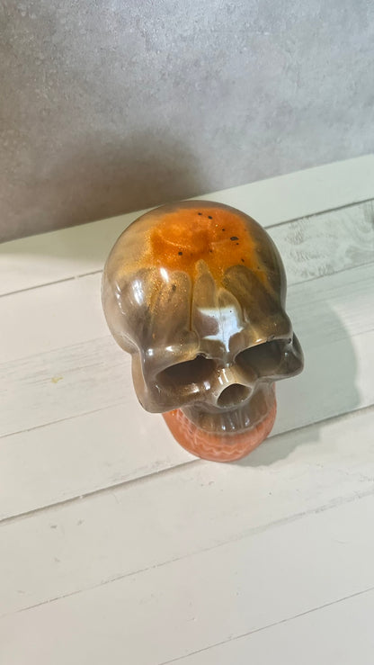 Orange/Brown Skull