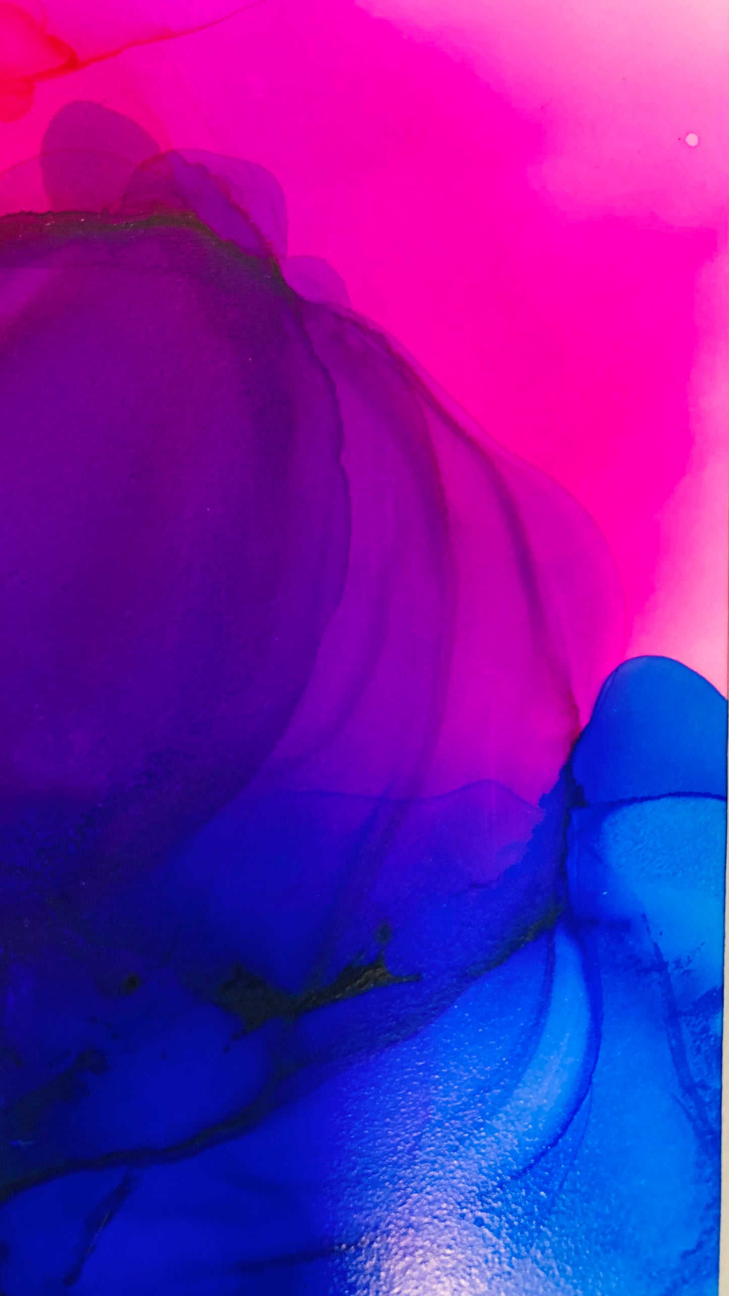 PInk and Blue Alcohol Ink