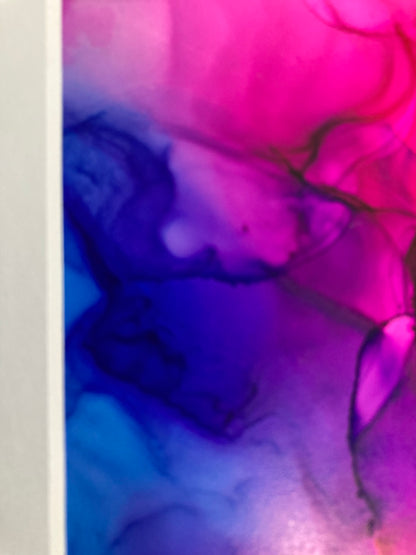 PInk and Blue Alcohol Ink