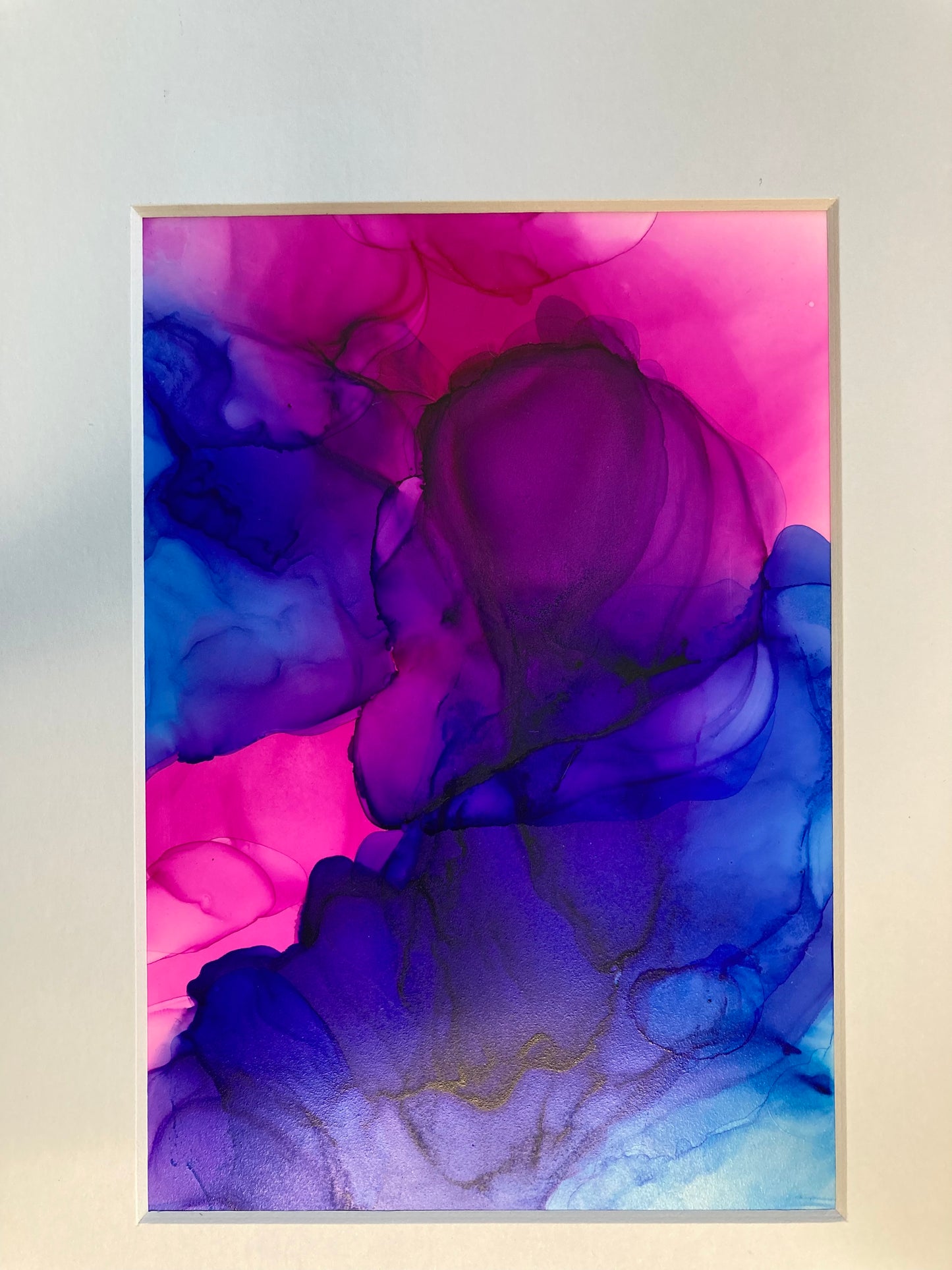 PInk and Blue Alcohol Ink
