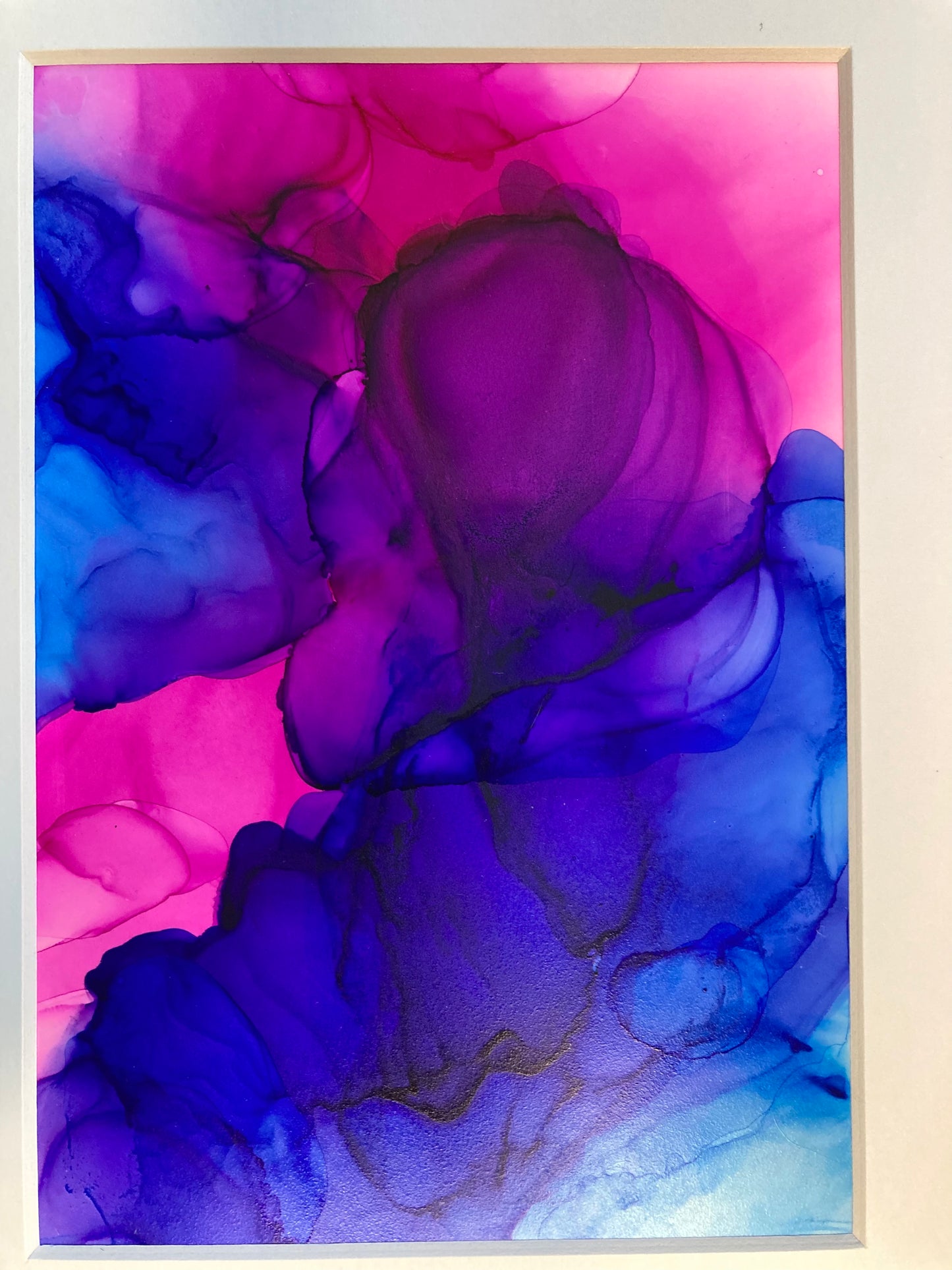 PInk and Blue Alcohol Ink